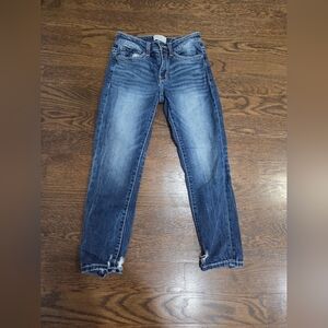 BKE Stella Mid Rise Crop  Blue Denim Jeans Sz.25